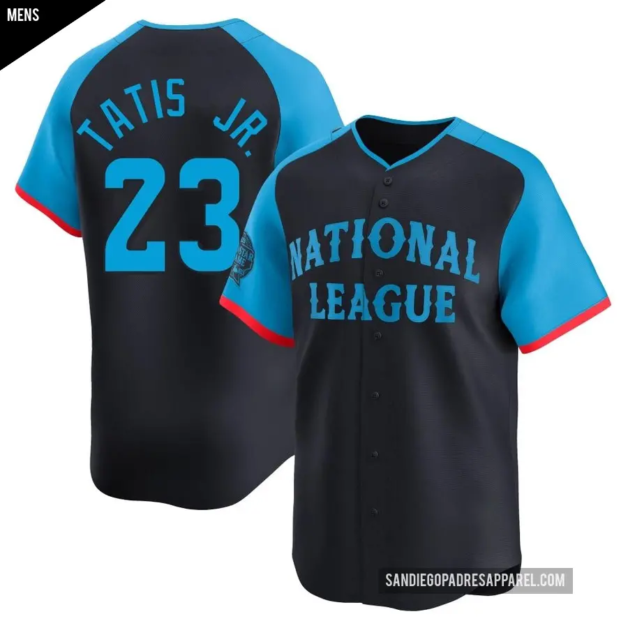 Men's San Diego Padres ＃23 Fernando Tatis Jr. Limited Navy National League 2024 All-Star Game Jersey