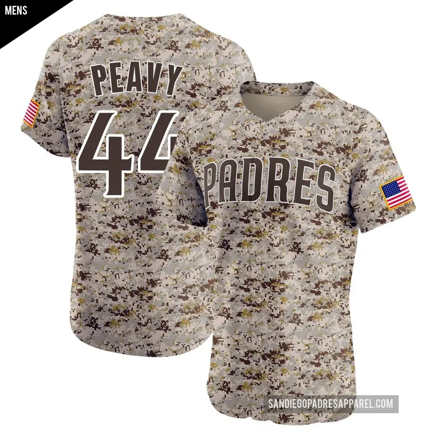 Men's San Diego Padres ＃44 Jake Peavy Elite Camo Alternate Vapor Premier Jersey