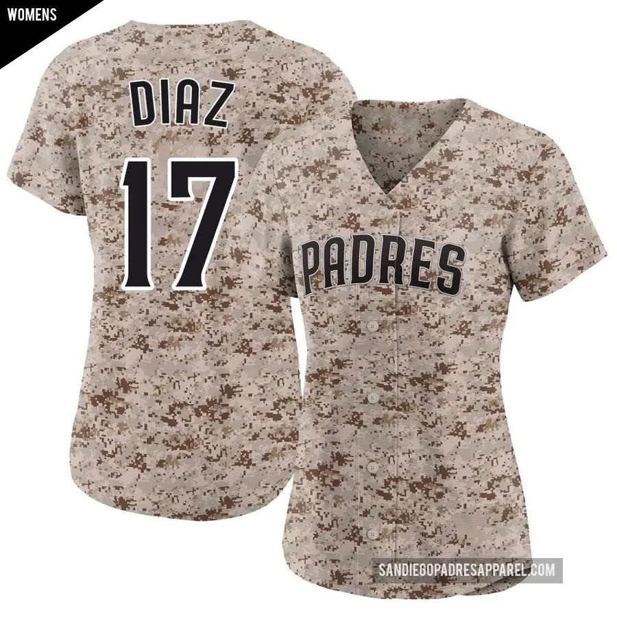 Women's San Diego Padres ＃17 Elias Diaz Limited Camo 2nd Alternate Jersey
