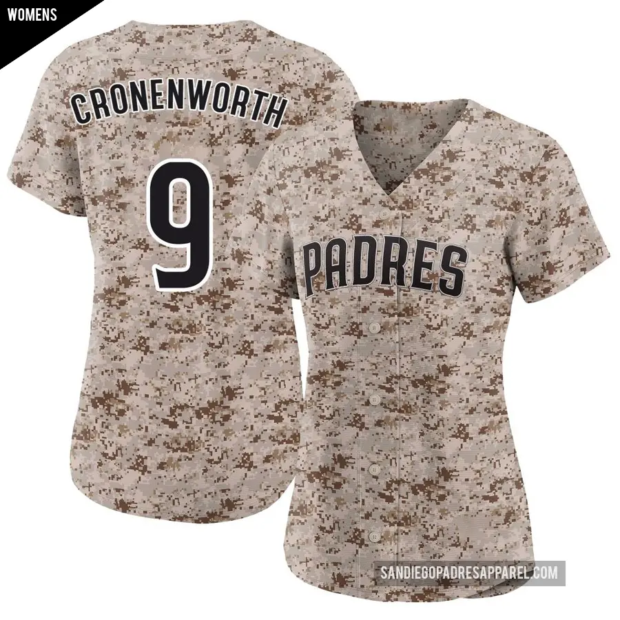 Women's San Diego Padres ＃9 Jake Cronenworth Limited Camo 2nd Alternate Jersey