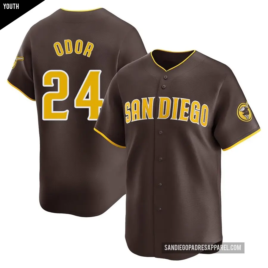Youth San Diego Padres ＃24 Rougned Odor Limited Brown Away Jersey